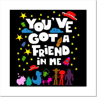 you ve got a friend with me and toys and stars Posters and Art